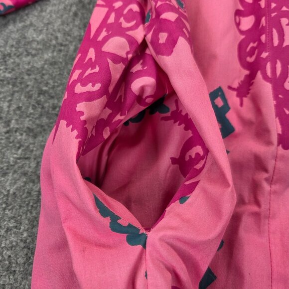 Vintage MAMO HOWELL Hawaiian Aloha Tropical Maxi Muumuu Dress Ruffles Pockets 12 - Picture 11 of 13